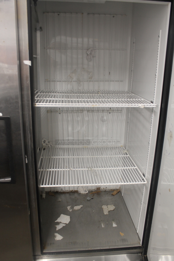 2013 True T-49F ENERGY STAR Stainless Steel Commercial Two Door Reach In Freezer w/ Poly Coated Racks on Commercial Casters. 115 Volts, 1 Phase. Tested and Working! - Image 6 of 7