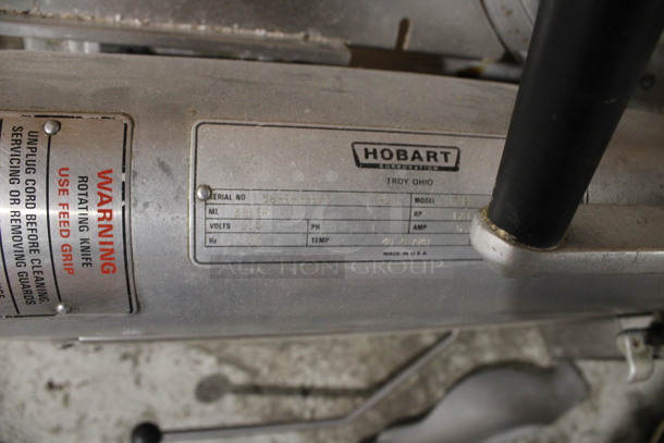 Hobart Model 1712 Stainless Steel Commercial Countertop Automatic Meat Slicer. 115 Volts, 1 Phase. 26x21x26. Tested and Working! - Image 7 of 8