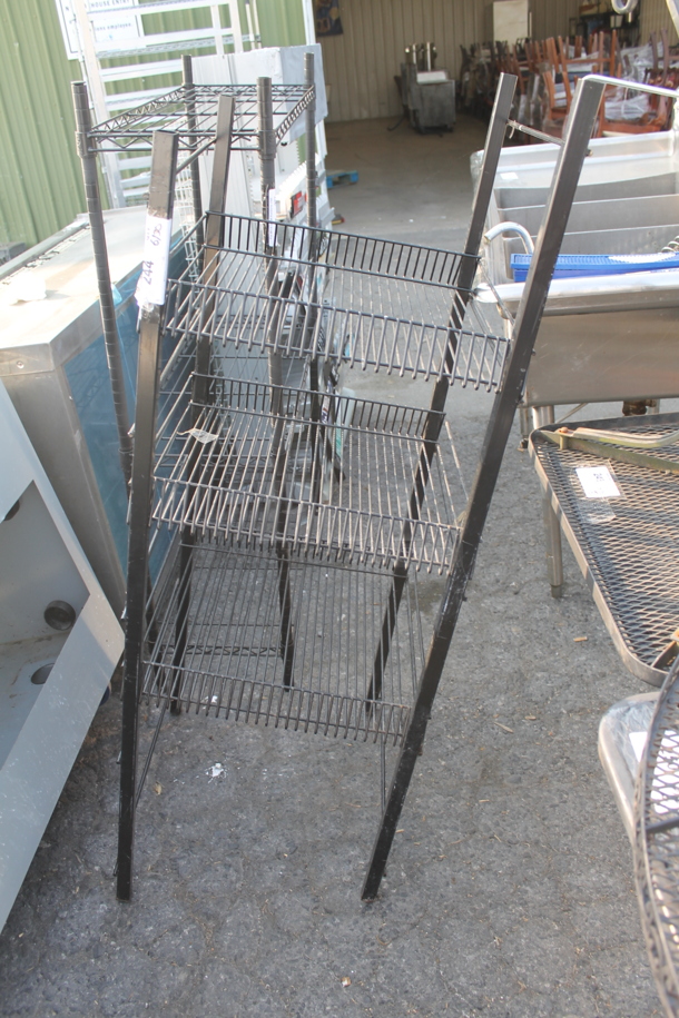 Steel Shelving Unit On Galvanized Legs