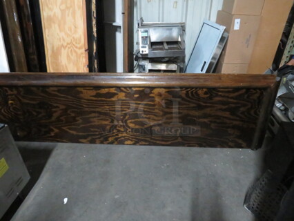 One Brown Wooden Bar Table Top. 100X28