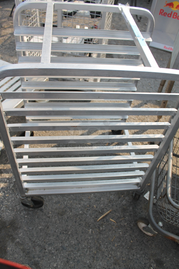 Commercial Stainless Steel Half Height Sheet Pan Rack on Commercial Casters.  - Image 2 of 3