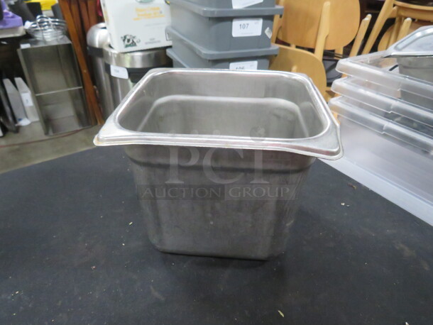 1/6 Size 6 Inch Deep  Hotel Pan. 5XBID - Image 1 of 1