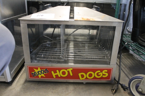 Adcraft HDS-1000W Commercial Stainless Steel Electric Countertop Hot Dog Steamer/Merchandiser. 120V.  - Image 3 of 9