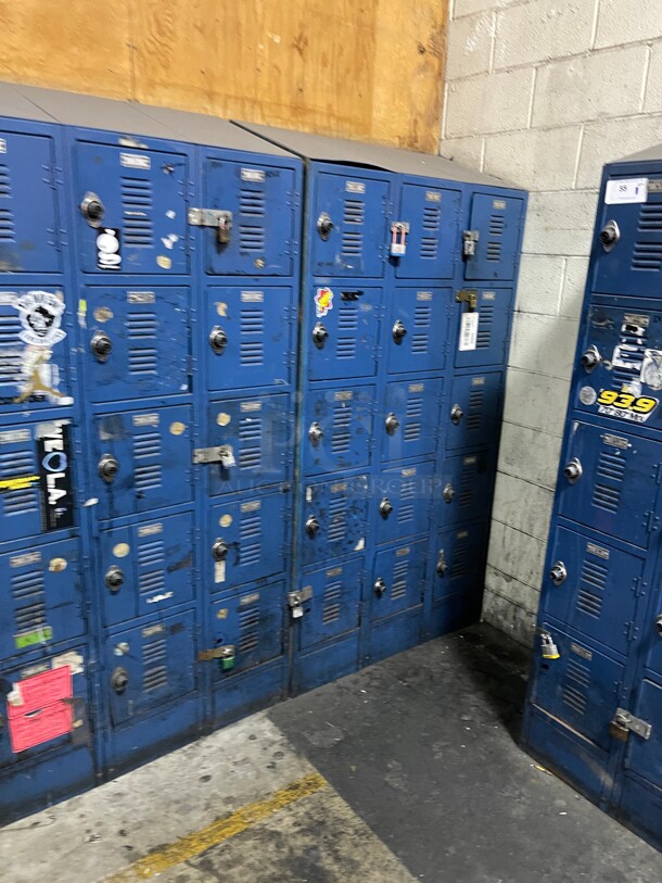 Commercial Employee Lockers Three-Wide Double-Tier School Lockers w/ Slope Top & Locks - Image 2 of 7