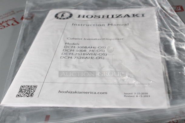 BRAND NEW SCRATCH & DENT! Hoshizaki DCM-500BAH-OS Opti-Serve Countertop Ice Maker and Water Dispenser - 40 lb. Storage Air Cooled. 115V 12.9 Amps 1Ph	60Hz. S/N: N17539L. Dent in upper right corner. See photos. 26 x 22 1/2 x 40     - Image 7 of 11