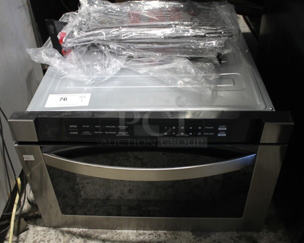 BRAND NEW SCRATCH AND DENT! KoolMore Stainless Steel Commercial Microwave Oven Drawer. 115 Volts, 1 Phase.