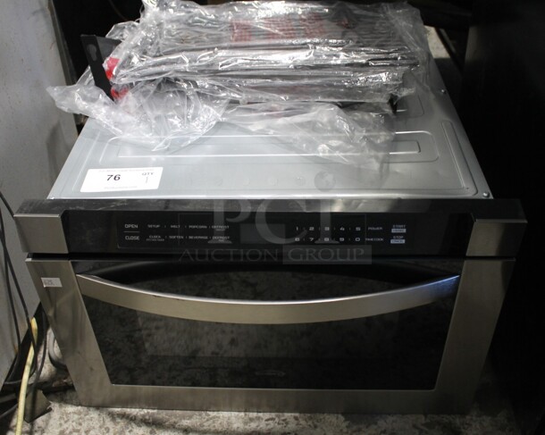 BRAND NEW SCRATCH AND DENT! KoolMore Stainless Steel Commercial Microwave Oven Drawer. 115 Volts, 1 Phase. - Image 1 of 9
