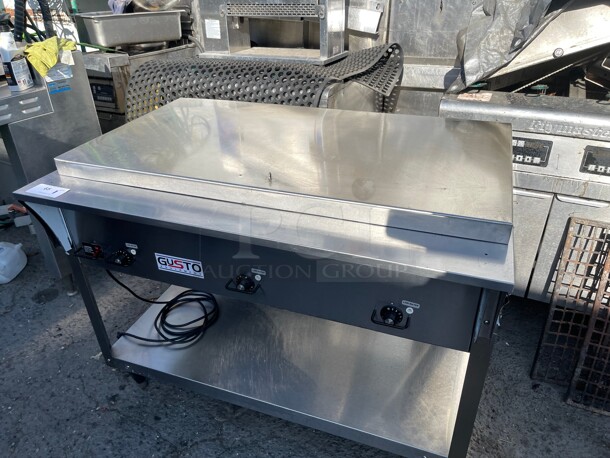 New! Gusto 3W120-4 120v Stainless Commercial 3 Well Steam Table NSF 115 Volt Tested and Working! - Image 5 of 9