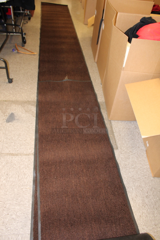 2 Brown Runners with Rubber Backing. 2 Times Your Bid!