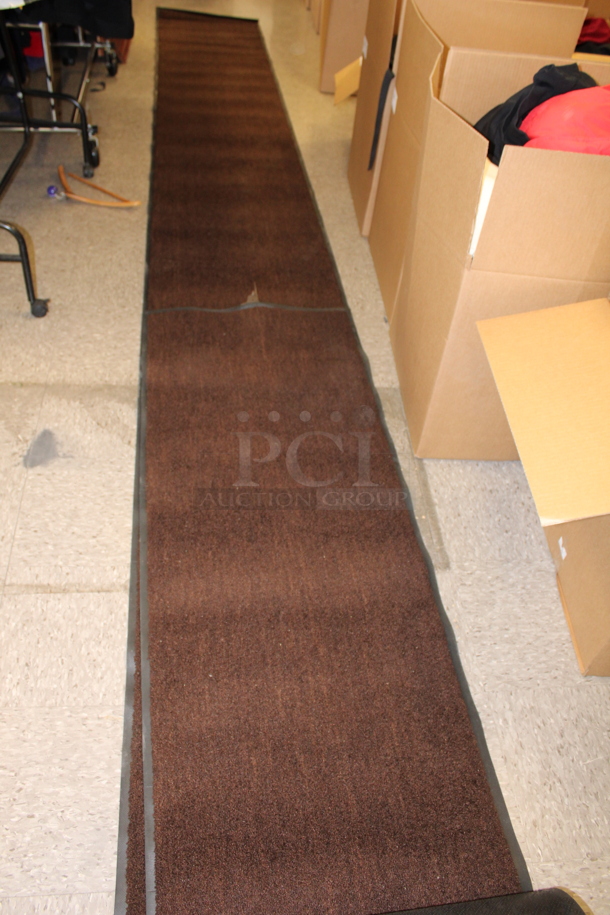 2 Brown Runners with Rubber Backing. 2 Times Your Bid! - Image 1 of 9