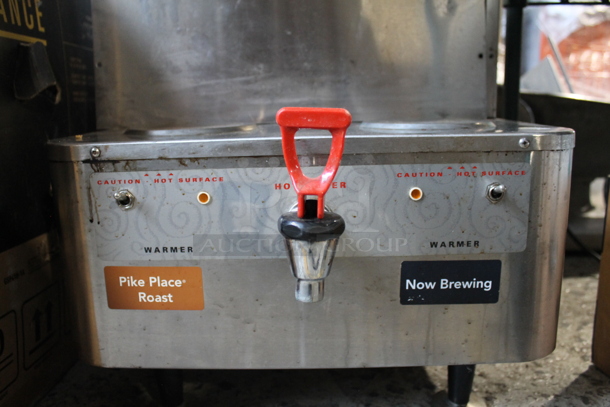 Grindmaster P-400 Stainless Steel Commercial Countertop Coffee Machine w/ Hot Water Dispenser and 2 Metal Brew Baskets. 240 Volts, 1 Phase. - Image 6 of 10