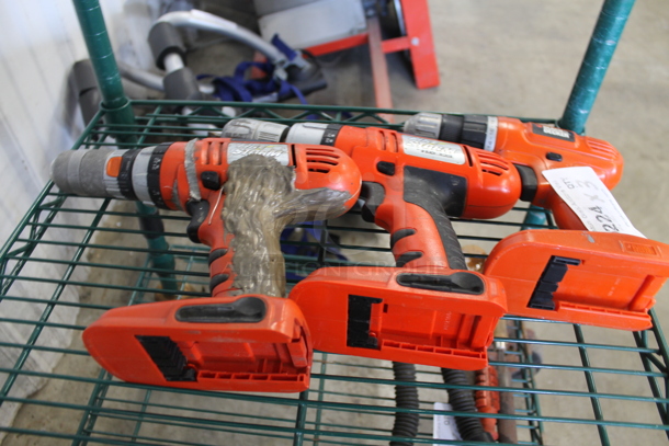 3 Battery Powered Drills; Skil and Black and Decker. 3 Times Your Bid!