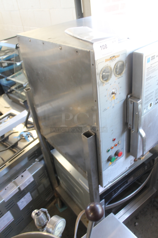 AccuTemp SNH 11 Stainless Steel Commercial Single Door Steam Cabinet w/ Under Shelf on Commercial Casters. 208-250 Volts, 3 Phase. - Image 4 of 7