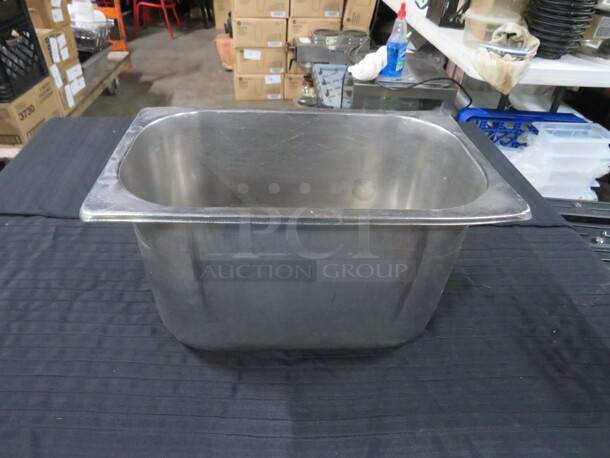 1/4 Size 6 Inch Deep Hotel Pan. 3XBID