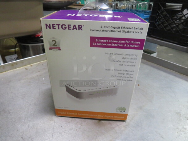 One Netgear 5 Port Gigabit Ethernet Switch. - Image 1 of 1