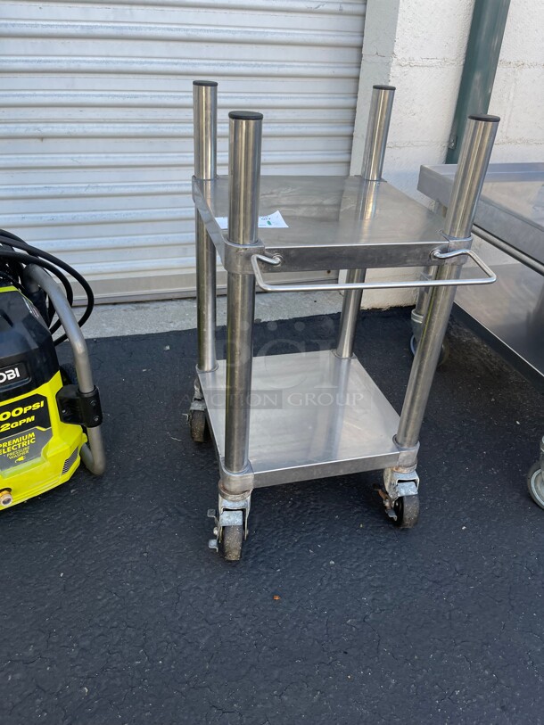 Clean! Commercial Rice Warmer or Rice Cooker Stainless Steel Stand NSF On Casters  - Image 2 of 7