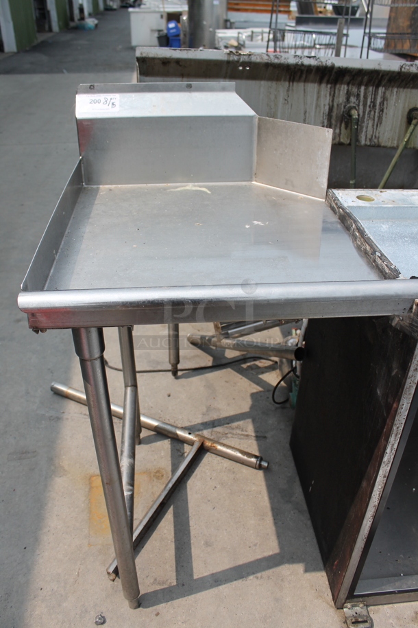 Stainless Steel Commercial Left Side Clean Side Dishwasher Table. - Image 1 of 3