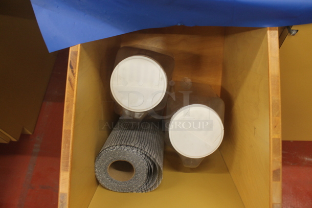 Yellow 3 Door Counter w/ Contents. - Image 4 of 5