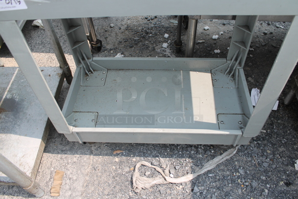 Gray Poly 2 Tier Cart on Commercial Casters. - Image 2 of 4