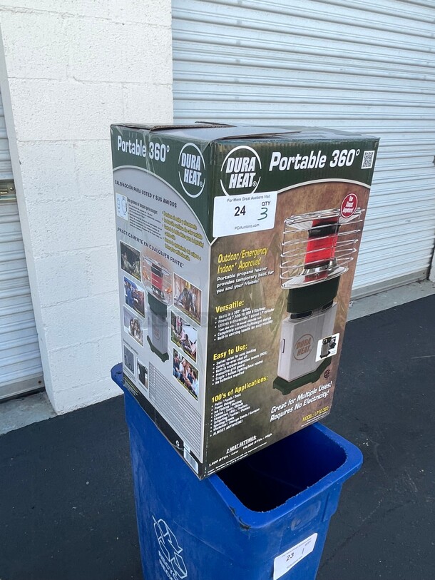 New! Dura Heat LP10-360 10,000 BTU 360 Degrees Single Tank Portable Indoor/Outdoor Propane Heater NSF Tested and Working! - Image 6 of 6