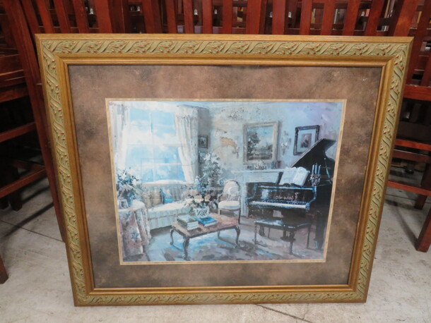 One 42X36 Beautiful Framed Matted Picture.