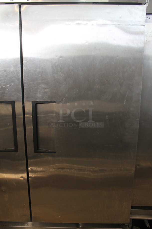 2013 True T-49F ENERGY STAR Stainless Steel Commercial 2 Door Reach In Freezer w/ Poly Coated Racks on Commercial Casters. 115 Volts, 1 Phase. Tested and Working! - Image 4 of 9