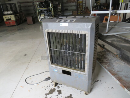 One Hessaire Mobile Evaporator Cooler. Model# MC61. 115 Volt.