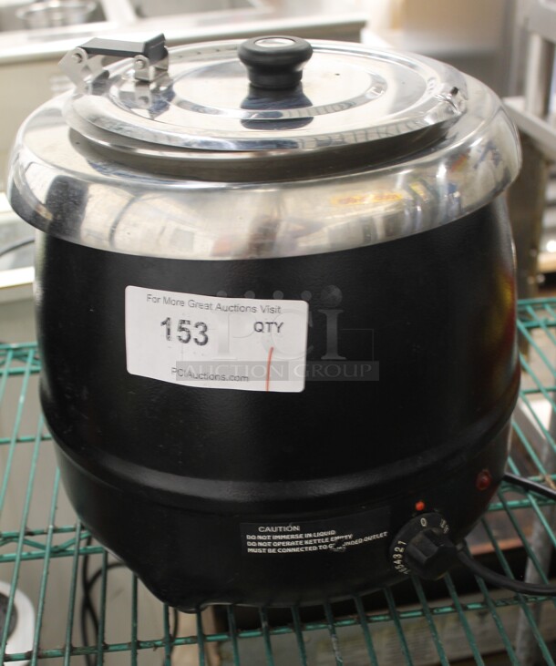 Vindu AT51588 Metal Commercial Countertop Soup Kettle Food Warmer. 120 Volts, 1 Phase. Tested and Working!
