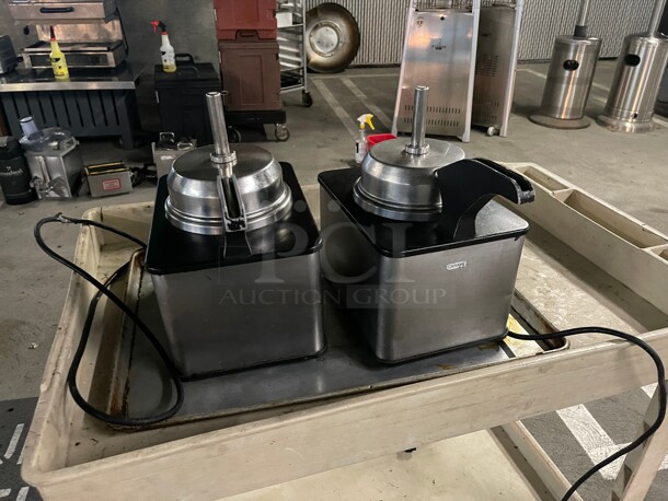 Server FSPW-SS  Supreme 48 oz. Pouched Product Warmer / Merchandiser with Pump - 120V, 517W Tested and Working! - Image 2 of 9