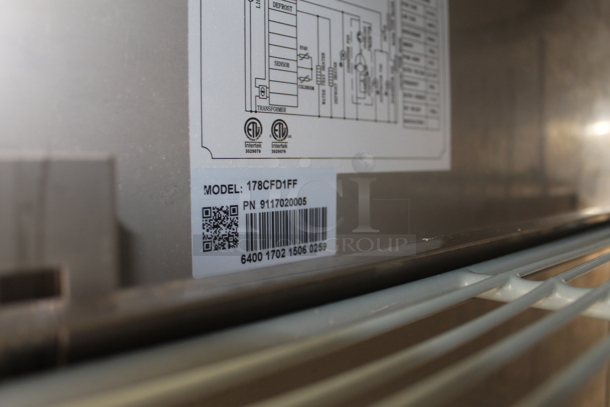 Avantco 178CFD1FF Stainless Steel Commercial Single Door Reach In Freezer w/ Poly Coated Racks on Commercial Casters. 115 Volts, 1 Phase. Tested and Working! - Image 5 of 5