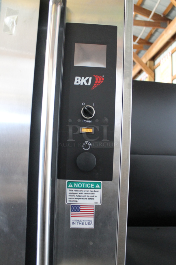 BRAND NEW! BKI VGG-16F Stainless Steel Commercial Electric Powered Rotisserie Oven on Commercial Casters. Stock Picture Used as Gallery Picture. 208 Volts, 3 Phase. Goes GREAT w/ Lot #4! - Image 3 of 11