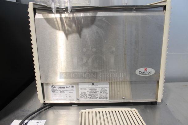 2013 Crathco D25-4 Stainless Steel Commercial Countertop 2 Hopper Refrigerated Beverage Machine. Missing 1 Hopper. 115 Volts, 1 Phase. Tested and Working! - Image 3 of 7