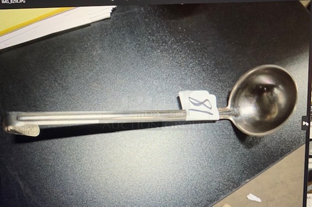 One 6oz Stainless Steel Ladle