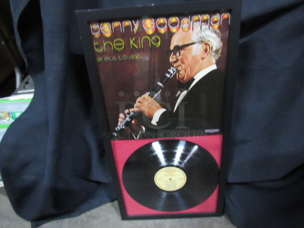 One 14X27 Framed Benny Goodman Vinyl Album. 
