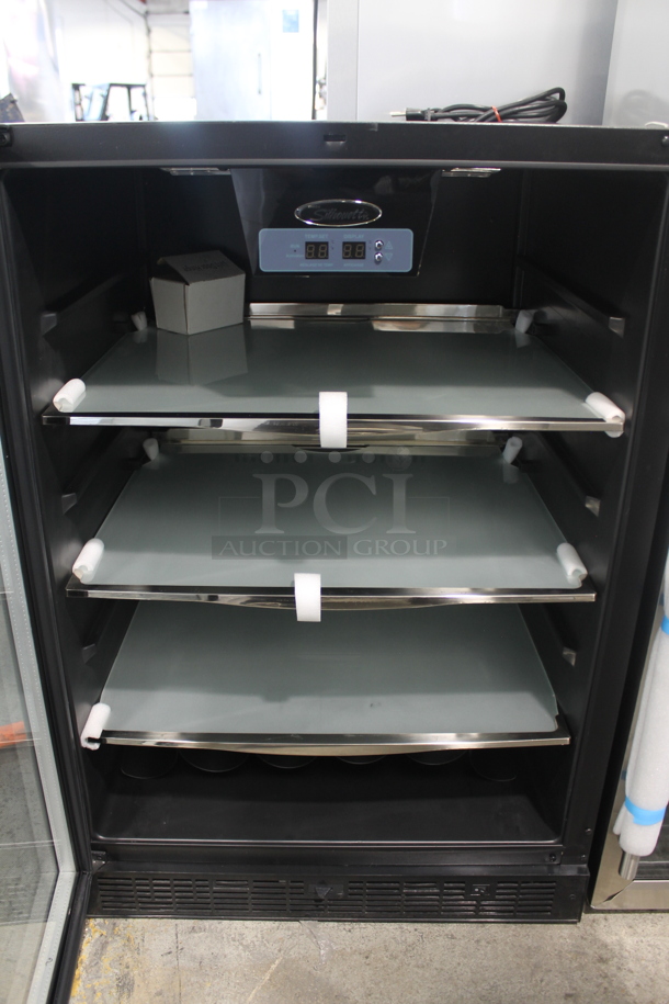 BRAND NEW SCRATCH AND DENT! Danby DBC514BLS Silhouette Stainless Steel Commercial 11 Bottle / 132 Can Capacity Cooler Merchandiser. Has Electronic Controls and Reversible Door. 115 Volts, 1 Phase. Tested and Working! - Image 5 of 10