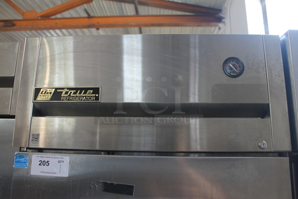 2013 True TG1R-1S ENERGY STAR Stainless Steel Commercial Single Door Reach In Cooler w/ Poly Coated Racks on Commercial Casters. 115 Volts, 1 Phase. Tested and Working! - Image 2 of 7