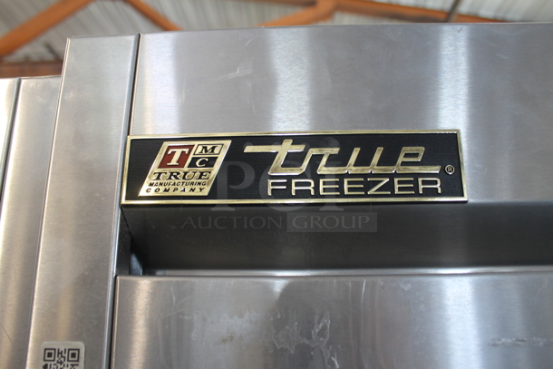 2013 True T-49F ENERGY STAR Stainless Steel Commercial Two Door Reach In Freezer w/ Poly Coated Racks on Commercial Casters. 115 Volts, 1 Phase. Tested and Working! - Image 3 of 8