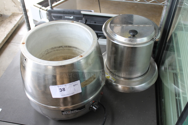 Winco ESW-70 Stainless Steel Commercial Countertop Soup Kettle Food Warmer. 120 Volts, 1 Phase. Tested and Working! - Image 4 of 5