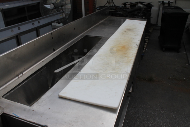 Stainless Steel Commercial Table w. Back Splash and Under Shelves. - Image 6 of 6