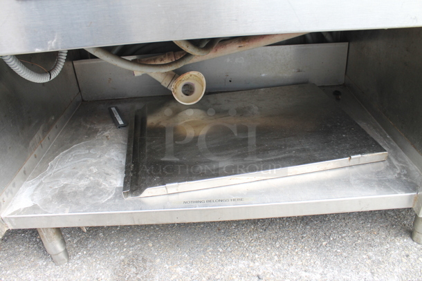 Stainless Steel Commercial Table w/ Sink Bay, 8 Steam Wells and Under Shelf. - Image 9 of 11