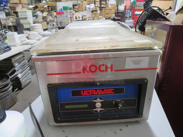 One Working Koch Ultra Vac Chamber Vacuum Packaging Machine. #UV250. 120 Volt. $5425.00