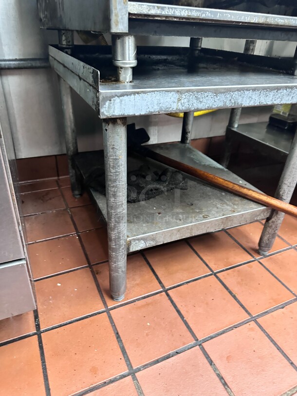 Commercial 22 Inch Heavy Duty Equipment Stand Great for the Chair Broiler item 9 - Image 2 of 4