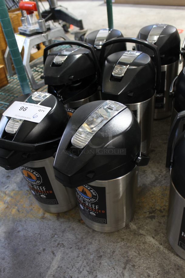 6 Stainless Steel Air Pots. 6 Times Your Bid! - Image 1 of 3