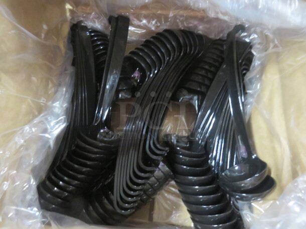 One Case Of 72 Poly Black Plastic 9 Inch Ladles. #LDL-BK. - Image 2 of 2