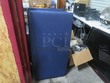 48X24 Blue Booth Cushions. 2XBID