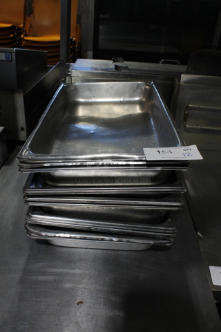 12 Stainless Steel Full Size Drop In Bins. 12 Times Your Bid!