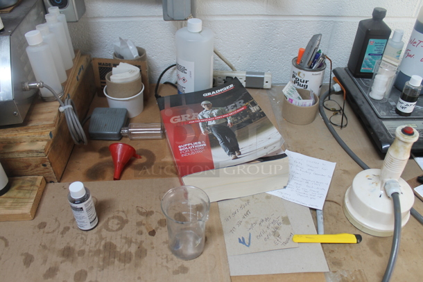 ALL ONE MONEY! Lot of Various Items Including 2 Office Chairs, Table and Flag. BUYER MUST REMOVE. - Image 3 of 8