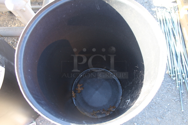 2 Black Poly Trash Cans. Includes 19x19x29. 2 Times Your Bid! - Image 4 of 4