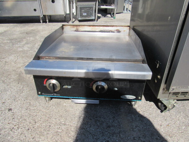 One Servware 24 Inch Natural Gas Griddle. Commercial Series. 24X28X16