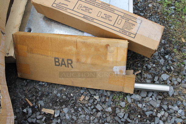 BRAND NEW SCRATCH AND DENT! Stainless Steel Tabletop w/ Metal Under Shelf and Legs. Includes 60.5x24 - Image 5 of 5